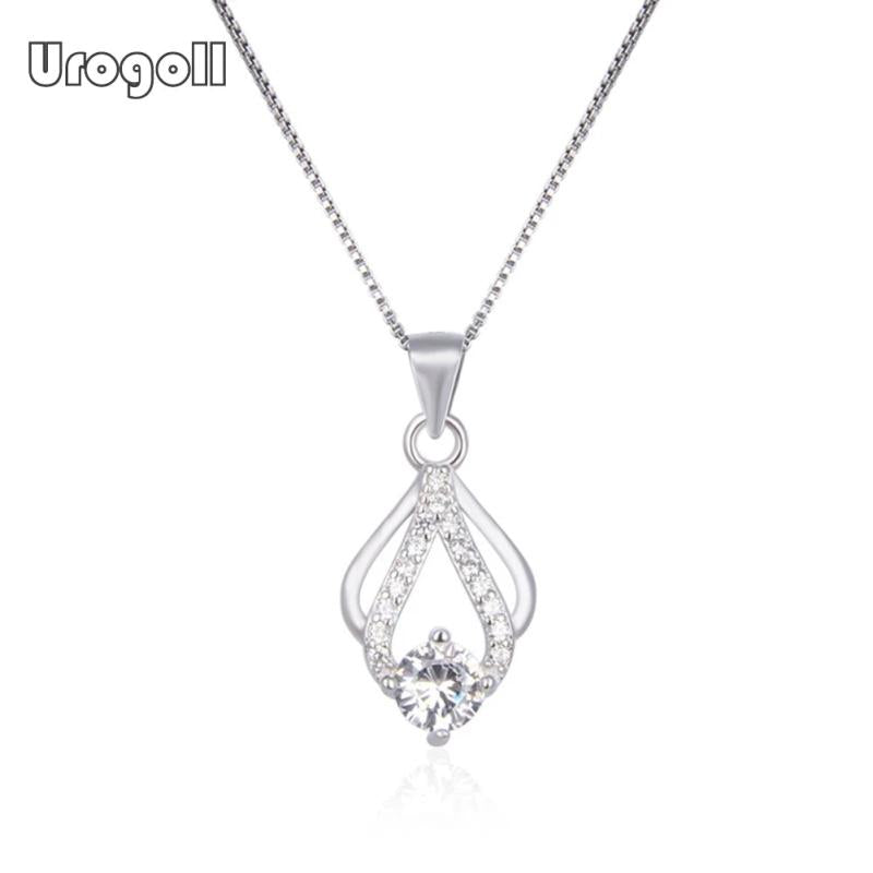 925 Sterling Silver Pendant Necklaces for Women Wedding Anniversary