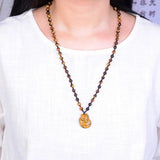 Yellow Animal Jade Pendant Charm Necklace Hand-Carved Jewelry