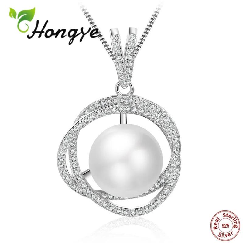925 Silver Freshwater Pearl Necklace For Women Romantic Jewelry