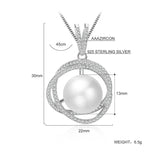 925 Silver Freshwater Pearl Necklace For Women Romantic Jewelry