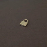 925 Silver Solid Lock Pendant Necklace for Women Girls
