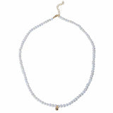 Pearl Heart Choker Necklace for Women