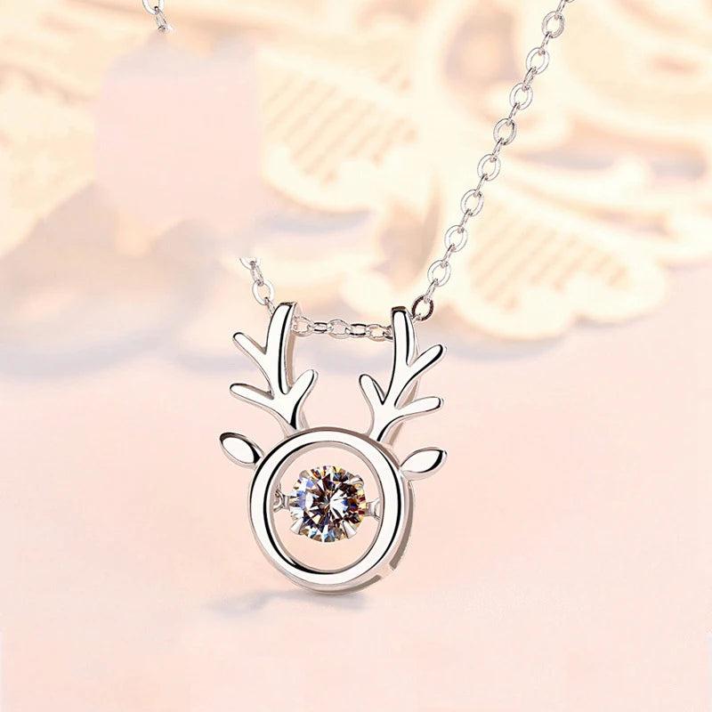 Noble Women 925 Sterling Silver Pendant Chain Jewelry Gift For Girl