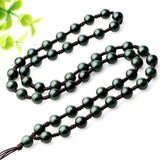Hand-Carved Jade Pendant Necklace with Chain Unisex