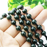 Hand-Carved Jade Pendant Necklace with Chain Unisex