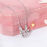 925 Sterling Silver Deer Necklace for Women Silver Jewelry Necklaces