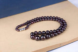 Natural Garnet Crystal Necklace for Women