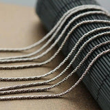 Retro Thai Silver Necklace Twine Fine Chain Hypoallergenic Vintage Silver Chain