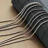 Retro Thai Silver Necklace Twine Fine Chain Hypoallergenic Vintage Silver Chain