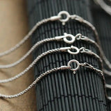 Retro Thai Silver Necklace Twine Fine Chain Hypoallergenic Vintage Silver Chain