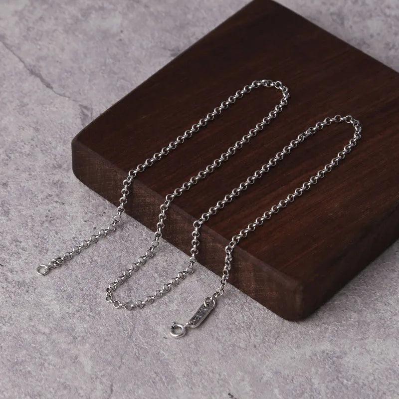 S925 Sterling Silver 2.5mm Necklace Thai Silver Jewelry