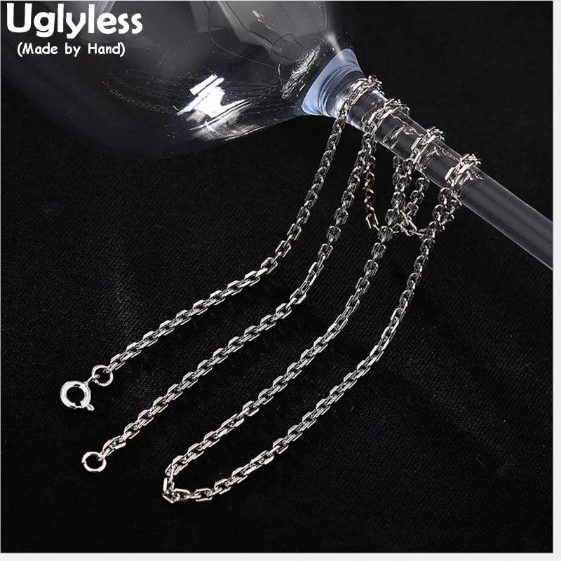 925 Silver 2.5MM Necklace Choker Unisex Jewelry