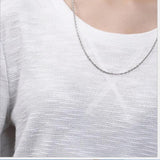 925 Silver 2.5MM Necklace Choker Unisex Jewelry