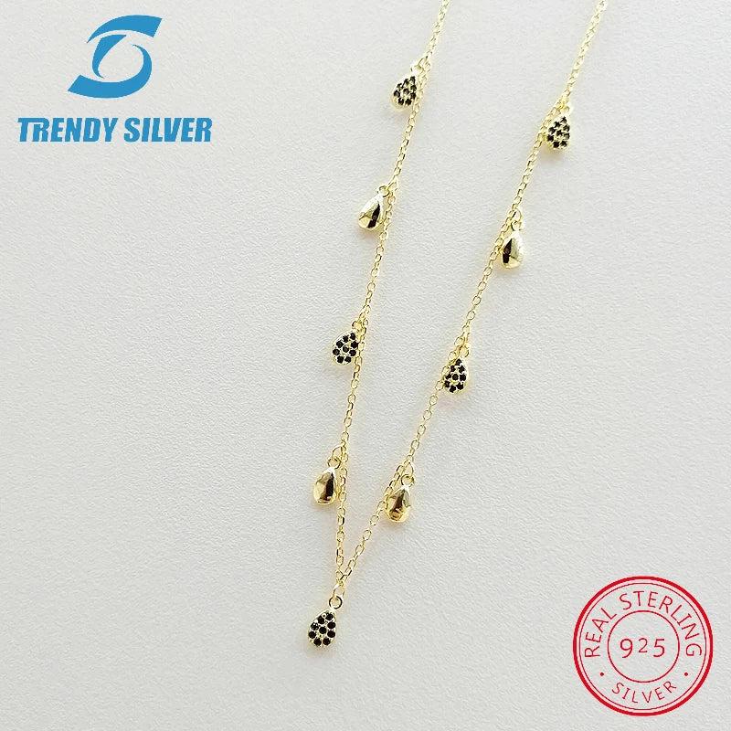 925 Silver Women's CZ Pendant Necklace