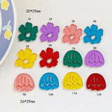 Hand-drawn Tulip Flower Leaves Pendant DIY Hand Accessory Earring Material