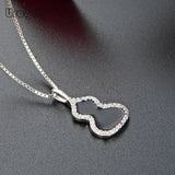 925 Silver Necklace Women Bride Wedding Party Fine Jewelry