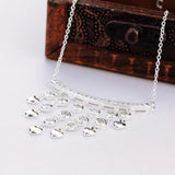 Noble Women's 925 Silver Tassel Water Drop Necklace
