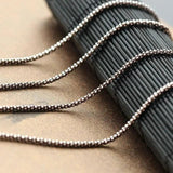 S925 Sterling Silver Necklace Vintage Chain Retro Thai Silver Hypoallergenic