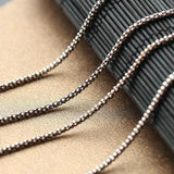 S925 Sterling Silver Necklace Vintage Chain Retro Thai Silver Hypoallergenic