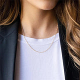14K Filled Chain Necklace Minimalism Choker Boho Pendants Women Jewelry