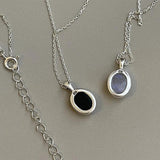 925 Silver Opal Necklace for Women