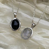925 Silver Opal Necklace for Women