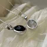 925 Silver Opal Necklace for Women