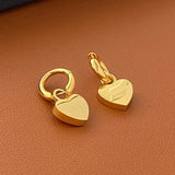 Heart Silver Chains Earring Necklace Set for Woman