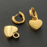 Heart Silver Chains Earring Necklace Set for Woman