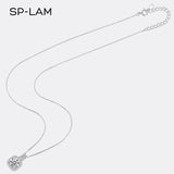 1CT Moissanite Necklace CZ Pave Chain Pendant Wedding Jewellery