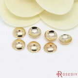 20pcs High Champagne Plated Brass Bead Caps Jewelry Accessories