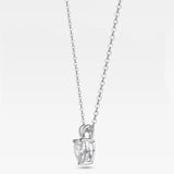 Heart-shaped Moissanite Necklace S925 Silver Plate Pt950 Pendant Chain