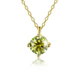 Multicolor Moissanite Diamond Pendant Necklace 925 Sterling Silver
