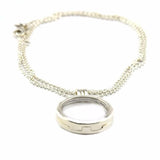 Large Floating Locket Silver Pendant 925 Sterling Silver Jewelry