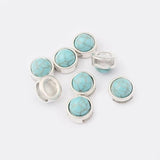 10pcs Antique Silver 10mm Flat Leather Slider Spacer for Bracelets & Bangles