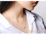 925 Silver Star Necklace Clavicle Chain