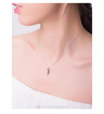 S925 Sterling Silver Cat Necklace Set for Female Birthday