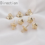 14K Package Protection Copper Plating Real Base Cap DIY Beads Pearl Cap Pendant