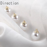14K Package Protection Copper Plating Real Base Cap DIY Beads Pearl Cap Pendant