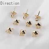 14K Package Protection Copper Plating Real Base Cap DIY Beads Pearl Cap Pendant
