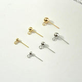 925 Silver Needle Hanging Bean Curd Ear Nail Diy Base 100 Lap Accessory Material