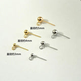 925 Silver Needle Hanging Bean Curd Ear Nail Diy Base 100 Lap Accessory Material