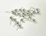 925 Silver Needle Hanging Bean Curd Ear Nail Diy Base 100 Lap Accessory Material
