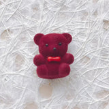Japanese Flocking Bear Pendant Earrings Accessories