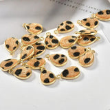 Alloy Leopard Print Drop Earrings DIY Accessories