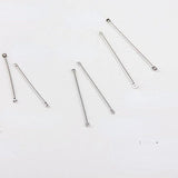Geometric Earrings Electroplating Double Hole Round Rod Jewelry Material