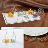 Korea Mermaid Foam Glass Bubble Earrings Pendant