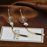 Korea Mermaid Foam Glass Bubble Earrings Pendant