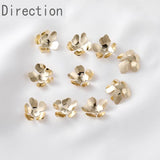 Spring Multicolor Five Petal DIY Flower Earrings Accessory