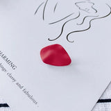 Irregular Water Ripple Matte Earrings